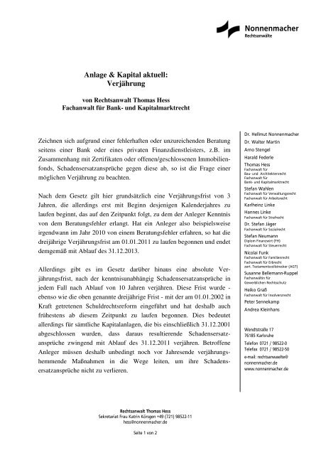 Download - Nonnenmacher Rechtsanwälte Karlsruhe