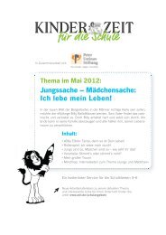 Jungssache - Mädchensache - Peter Ustinov Stiftung