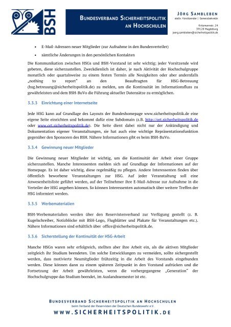 Leitfaden (PDF) - Bundesverband Sicherheitspolitik an Hochschulen