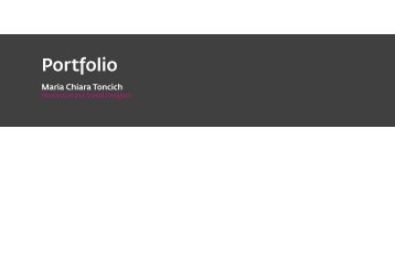 Portfolio - maria chiara toncich