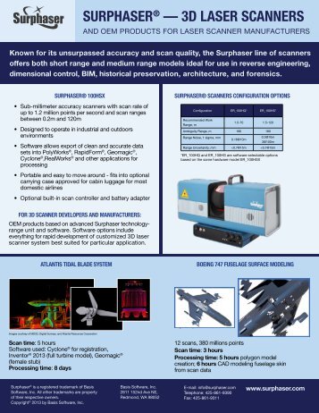 Download Brochure & Spec Sheet - Surphaser