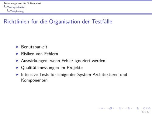 Testmanagement für Softwaretest - Ibrahim Kessba