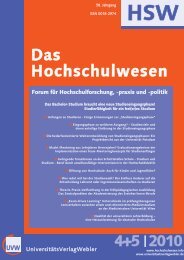 HSW - Das Hochschulwesen