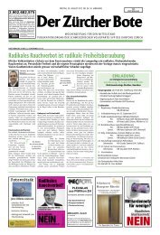 Ausgabe vom 23.08.2012 - SVP Kanton Zürich