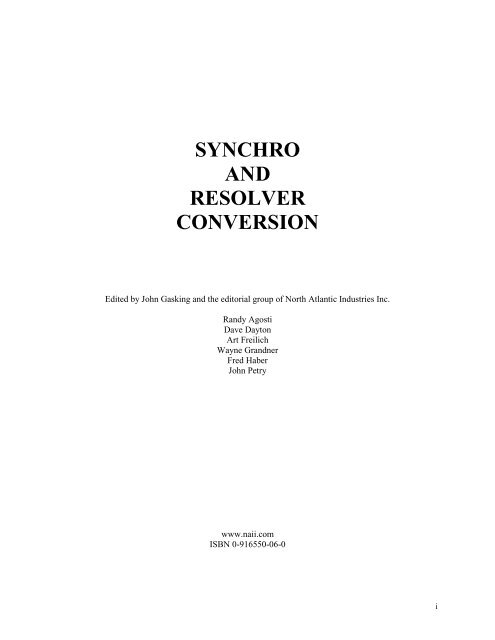 SYNCHRO AND RESOLVER CONVERSION