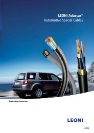 LEONI Adascar®, Automotive Special Cables