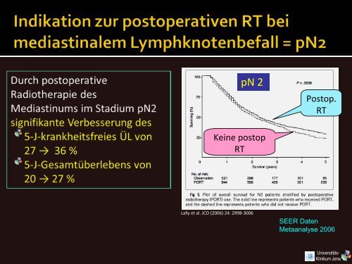 Vorlesung 9. Semester Bronchial-CA - Klinik für Strahlentherapie ...