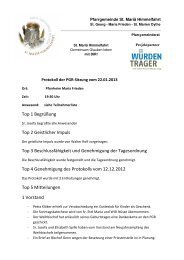 Protokoll 22.01.2013 - Pfarrgemeinde St. Mariä Himmelfahrt