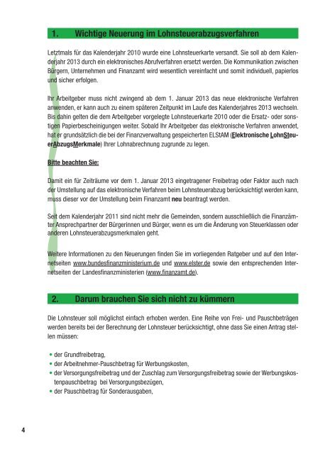 Lohnsteuer 2013 - Ministerium der Finanzen