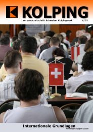 Internationale Grundlagen - Kolping Schweiz