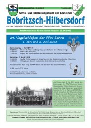 29. Vogelschießen der FFW Sohra - Hilbersdorf