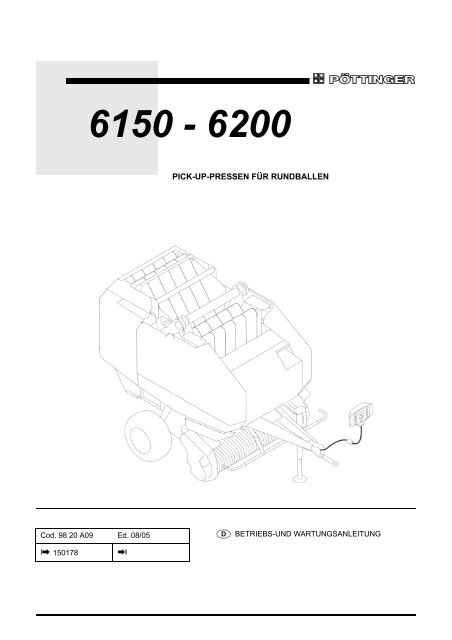 varioprofi 6150/6200 - Alois Pöttinger Maschinenfabrik GmbH