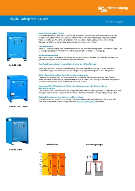 Skylla Ladegeräte 24/48V - Victron Energy