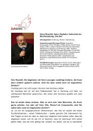 Interview mit Harry Rowohlt, Autor, Rezitator ... - Stiftung Zuhören