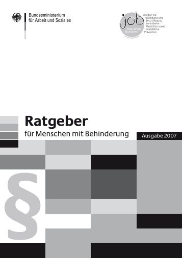 Ratgeber für Menschen mit Behinderung 2007