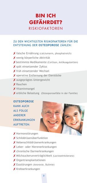 OSTEOPOROSE Patienteninformation - Aktion gesunde Knochen