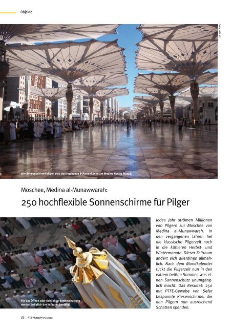 250 hochflexible Sonnenschirme für Pilger - Rts-magazin.de