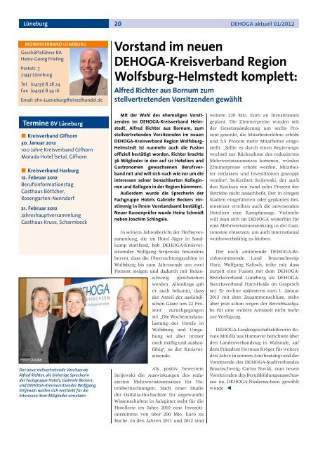 DEHOGA Magazin Nr. 2 März/April 2012 - DEHOGA Niedersachsen