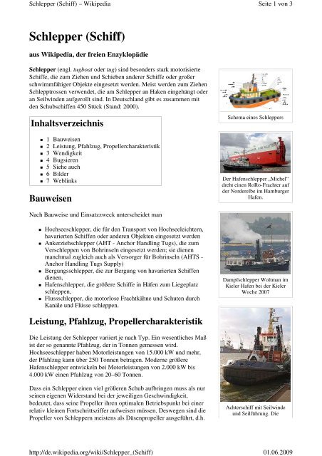 Schlepper (Schiff) - pross consult