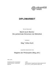 Koch, Ulrike (2012), Macht durch Bücher. Univ. Wien ... - genderraum