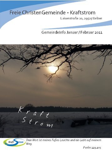 Gemeindeinfo Januar / Februar 2011 - Freie Christengemeinde ...