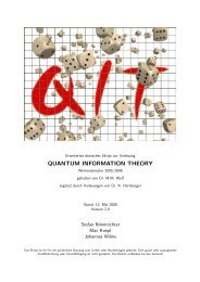 QUANTUM INFORMATION THEORY - CoQuS