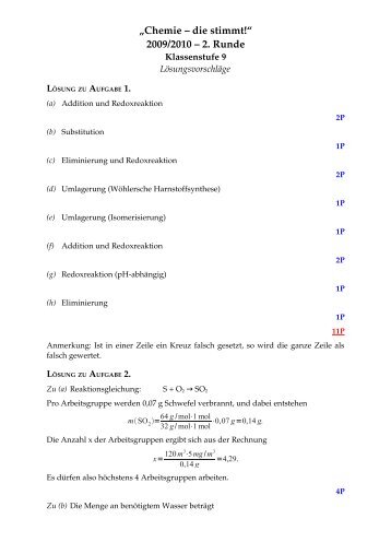 Lsg - Chemie - die stimmt!