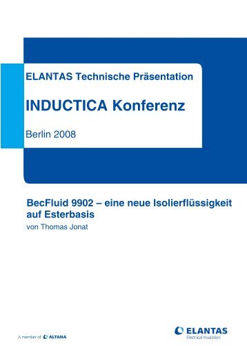 INDUCTICA Konferenz - ELANTAS