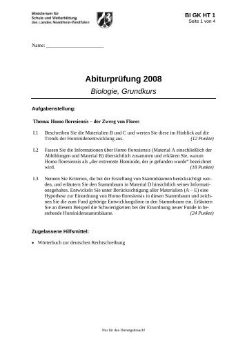 Abiturprüfung 2008