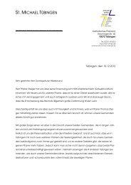 Brief des Kirchengemeinderates an Domkapitular Hildebrand