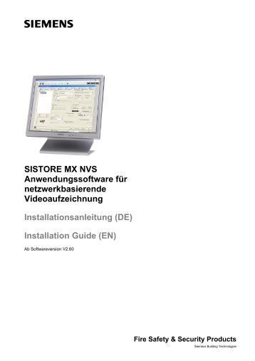 SISTORE MX NVS RemoteView