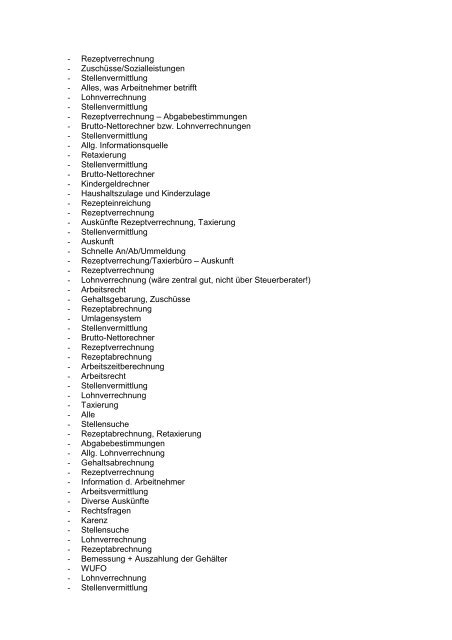 Stellensuche - Pharmazeutische Gehaltskasse