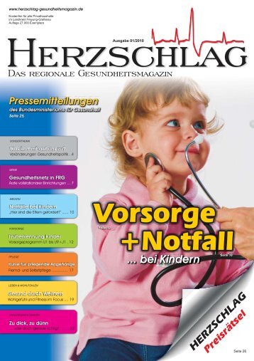 Vorsorge +Notfall - HERZSCHLAG - Das regionale ...