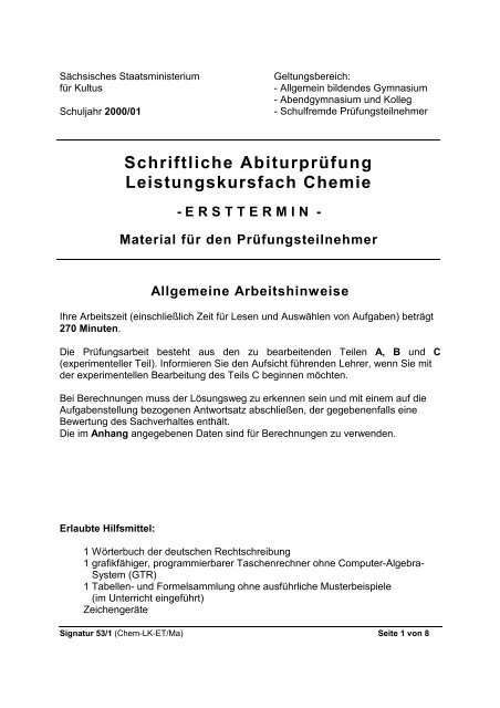 Aufgabe C 1 Konzentrationsketten - Hast-du-ahnung.de