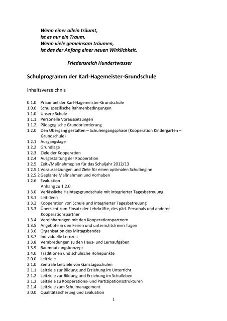 Schulprogramm KHGS - VHG Karl Hagemeister