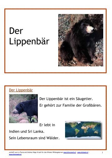 Der Lippenbär - Lehrerweb