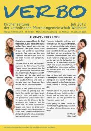 Kirchenzeitung Juli 2012 der katholischen Pfarreiengemeinschaft ...