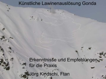 Künstliche Lawinenauslösung Gonda