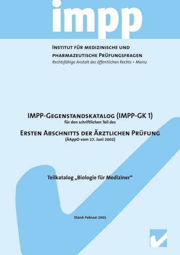 Biologie für Mediziner - IMPP