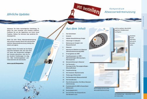 Nachschlagewerk Kompendium Abwasserwärmenutzung - e.qua