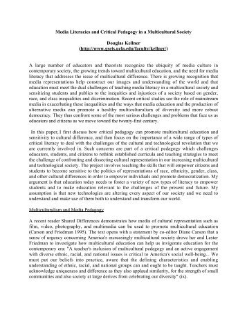 Media Literacies and Critical  Pedagogy in a Multicultural ... - UCLA
