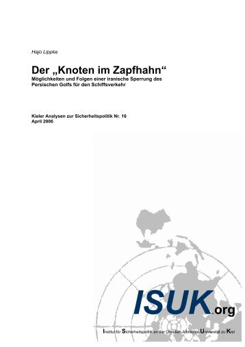 Der „Knoten im Zapfhahn“ - ISPK - Christian-Albrechts-Universität zu ...