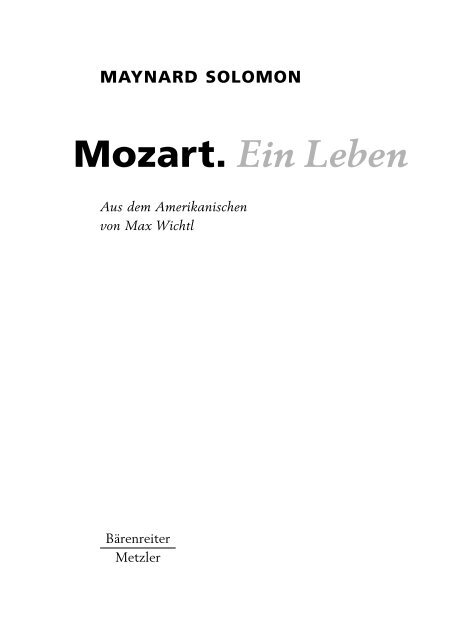 Einleitung - Mozart Portal