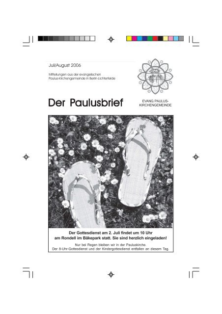 Paulusbrief-2006-07 - Ev. Paulusgemeinde Lichterfelde