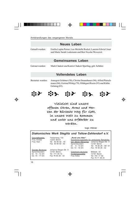 Paulusbrief-2006-07 - Ev. Paulusgemeinde Lichterfelde