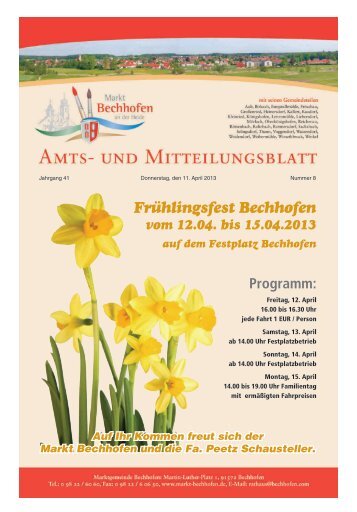 Mitteilungsblatt vom 11.04.2013 - Markt Bechhofen