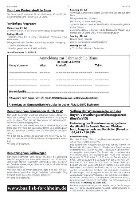 Mitteilungsblatt vom 11.04.2013 - Markt Bechhofen