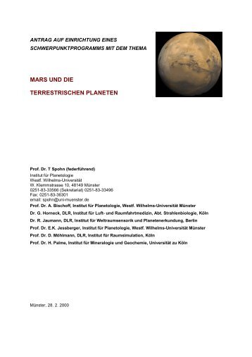 mars und die terrestrischen planeten - LAMPSACUS.COM