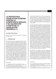 la proyectada legislación alemana contra la competencia desleal y ...