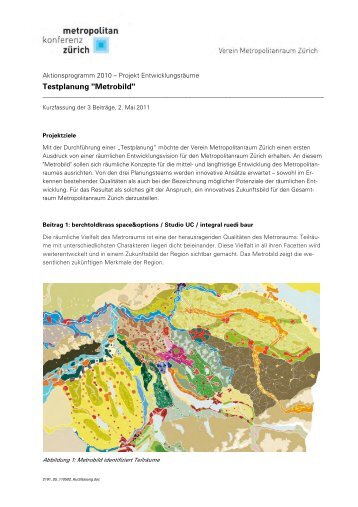 Testplanung Metrobild (639 KB) - Metropolitanraum Zürich